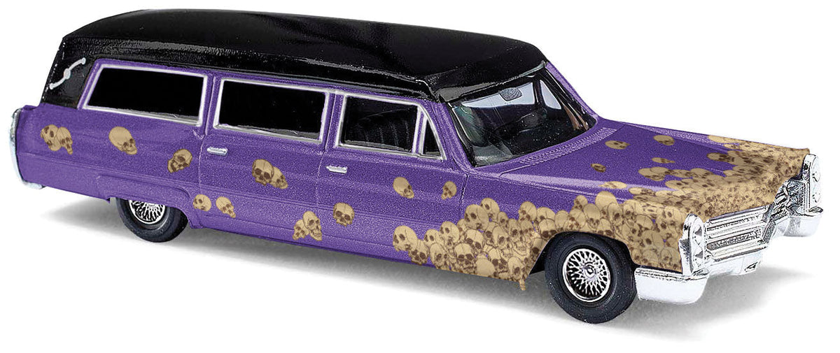 1966 Cadillac Station Wagon - Assembled -- Purple with Skulls
