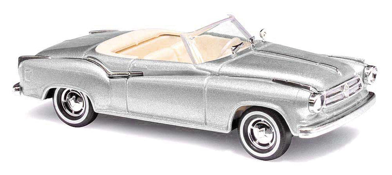 1958 Borgward Isabella Convertible - Assembled -- Top Down (silver)