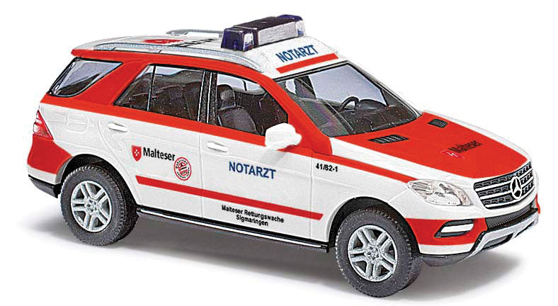 2011 Mercedes-Benz ML Klasse W166 SUV - Assembled -- Malteser Ambulance (white, red, German Lettering)