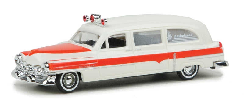 1952 Cadillac Station Wagon Ambulance - Assembled -- Red, White