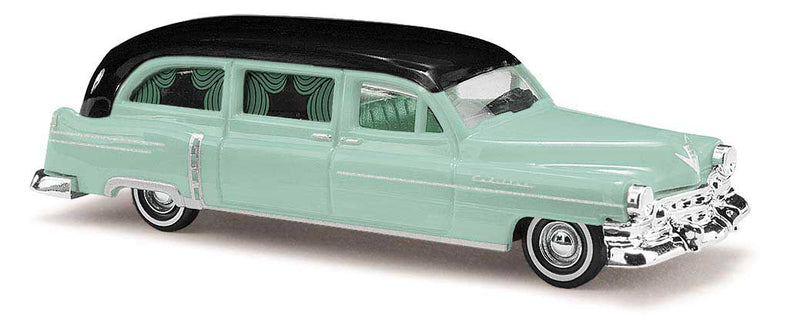1952 Cadillac Station Wagon Hearse - Assembled -- Light Green, Black