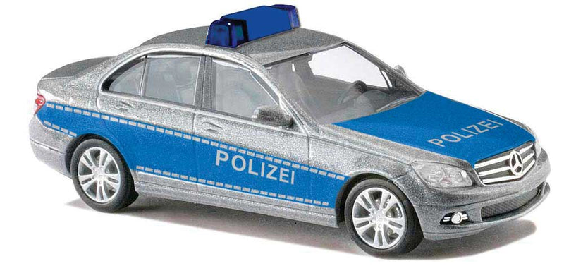 2007 Mercedes-Benz C-Klasse Sedan - Assembled -- Police (blue, silver, German Lettering)