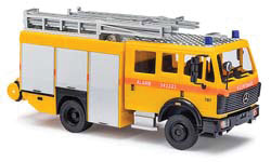 1988 Mercedes-Benz MK88 1222 Fire Ladder Truck - Assembled -- Brandweer 787, Holland, Fire Department (yellow, orange, Dutch Lettering)