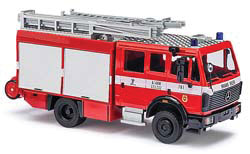 1988 Mercedes-Benz MK88 1222 Fire Ladder Truck - Assembled -- Brandweer 761, Holland, Fire Department (red, white, Dutch Lettering)