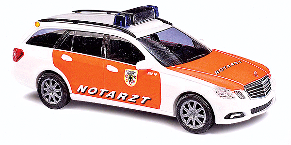 Emergency Automobile 2009 Mercedes-Benz E Class T Modell Station Wagon - Assem -- Dortmund Notarzt Emergency Doctor (orange, white, German Lettering)