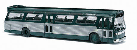 1959 GMC TDH-5301 Fishbowl City Bus - Assembled -- Green, Silver