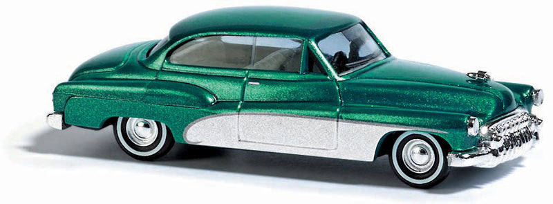 1950 Buick 2-Door - Assembled -- Metallic Green, White