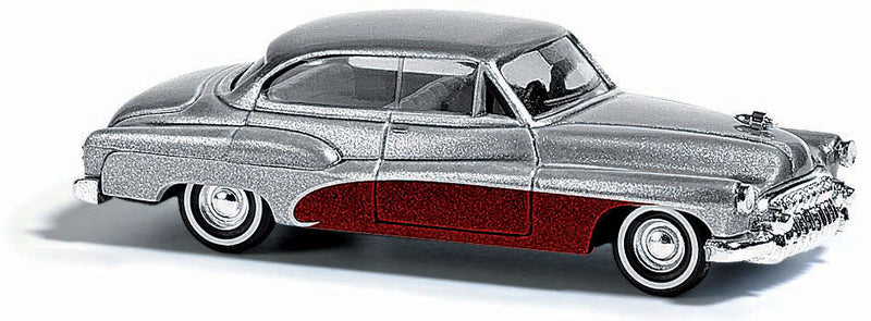 1950 Buick 2-Door - Assembled -- Silver, Maroon