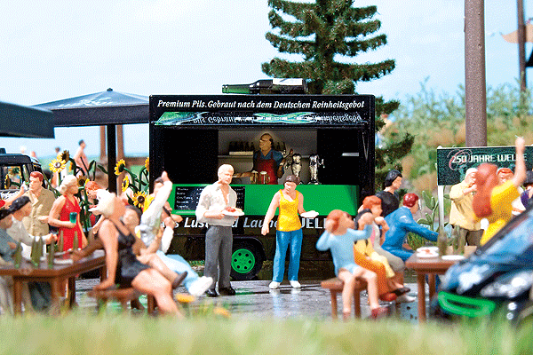1996 Concession Trailer - Assembled -- Welde No. 1 (black, green, German Lettering)