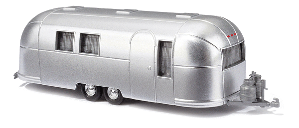 1958 Airstream Aluminum Camping Trailer - Assembled -- Silver