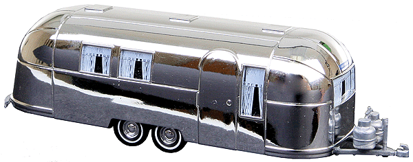 1958 Airstream Aluminum Camping Trailer - Assembled -- Silver