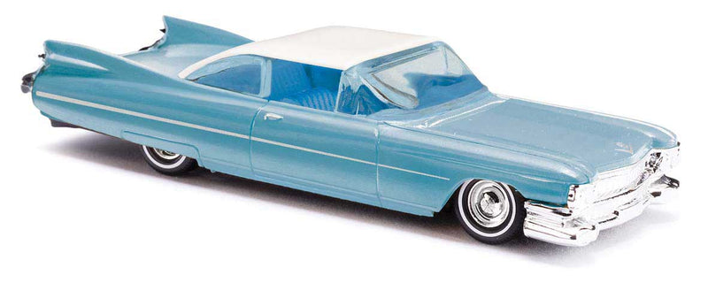 1959 Cadillac Eldorado Convertible - Assembled -- Top Up (blue, white)