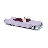 1959 Cadillac Eldorado Convertible - Assembled -- Top Down (lilac with Driver & Passenger)-1