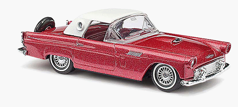 1956 Ford Thunderbird Hard Top - Assembled -- Metallic Wine Red