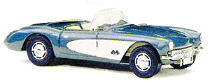1956 Chevrolet Corvette Convertible -- Top Down (Metallic)