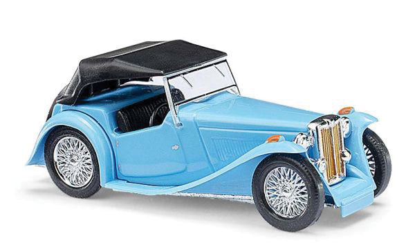 1945 MG Midget TC Convertible - Assembled -- Top Up (blue, black)