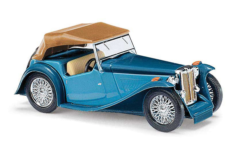 1945 MG Midget TC Convertible - Assembled -- 2-Tone Blue, Brown