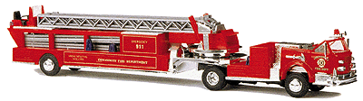 Emergency - American LaFrance -- Open Cab Aerial Ladder Truck Community Fire Department (red)