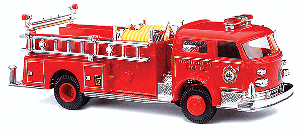 Emergency 1970 American LaFrance Closed Cab Pumper - Assembled -- Washington Division of Fire (red)