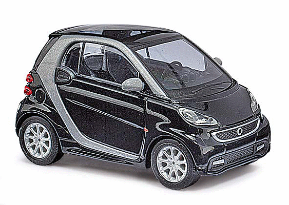 2012 Smart Fortwo Coupe - Assembled - CMD Collection -- Black, Graphite