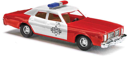 1976 Dodge Monaco 4-Door Sedan - Assembled -- Sheriff (red, white)