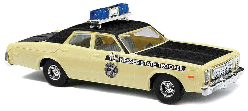 1976 Plymouth Fury Sedan - Assembled -- Tennessee State Trooper (yellow, black)