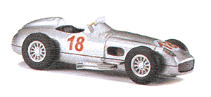 Racing Cars -- Mercedes W196 1954 Nuremburg Grand Prix Winner #18 (silver)