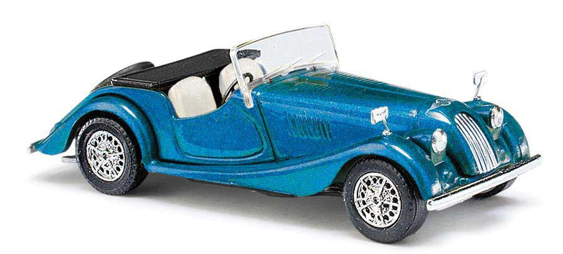 1968 Morgan Plus 8 Convertible - Assembled -- Top Down (metallic blue)