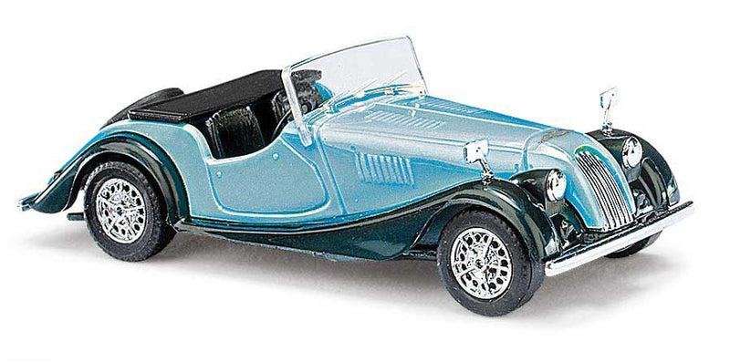 1968 Morgan Plus 8 Convertible - Assembled -- Top Down (blue, black)