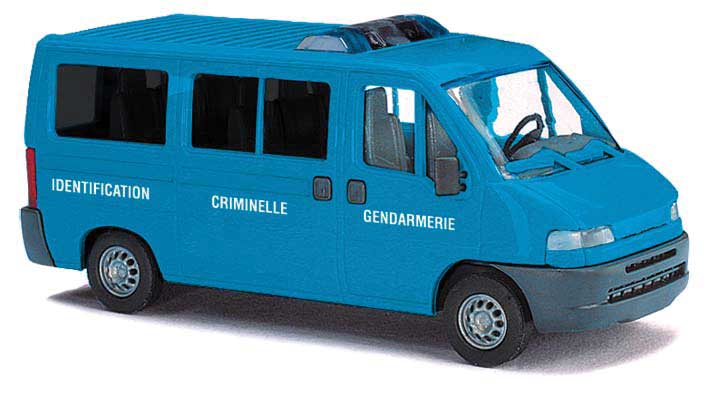 1974 Citroen Jumper Passenger Van - Assembled -- French Police (blue, white, French Lettering)