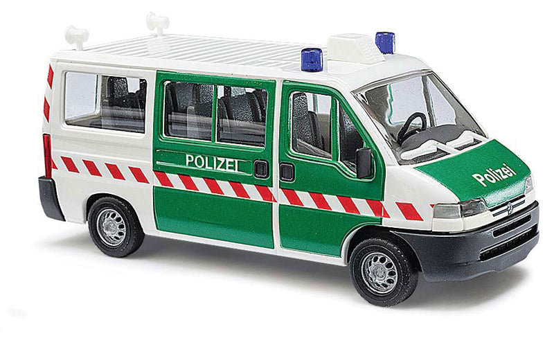 1994 Peugeot Boxer Passenger Van - Assembled -- Police (white, green, German Lettering)