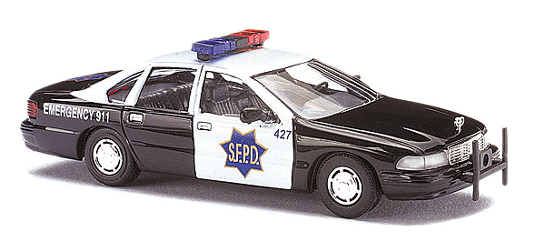 Emergency - Police Vehicles - Chevrolet Caprice 4-Door Sedan -- San Francisco Police Department SFPD (black, white)