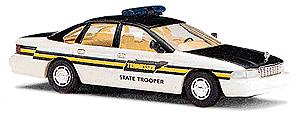 Emergency - Police Vehicles - Chevrolet Caprice 4-Door Sedan -- Tennessee State Trooper (white, black, yellow)