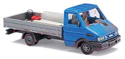 1996 Iveco Pickup Truck - Assembled -- Blue, Silver (Weathered)