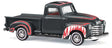 1950 Chevrolet Pickup Truck - Assembled -- Crazy Car Haifisch (black, red, white)