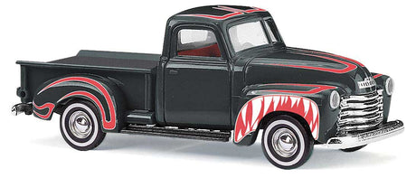 1950 Chevrolet Pickup Truck - Assembled -- Crazy Car Haifisch (black, red, white)