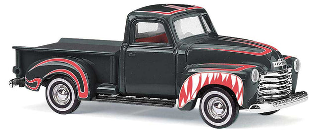 1950 Chevrolet Pickup Truck - Assembled -- Crazy Car Haifisch (black, red, white)