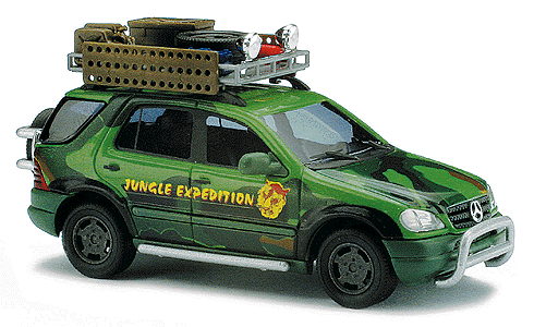 Sport Utility Vehicles - Mercedes-Benz -- M-Class Jungle Expedition (green) w/Luggage Rack & Front-End Guard