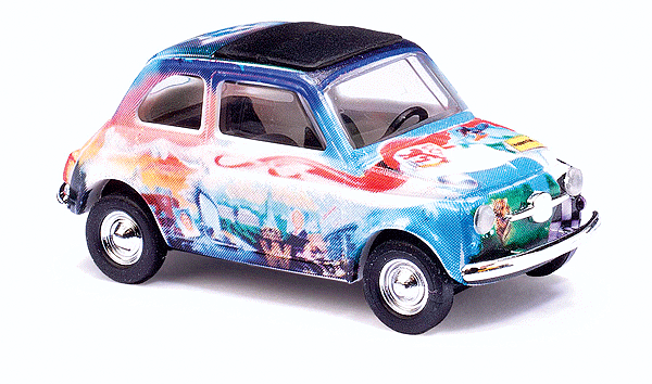 1965 Fiat 500 F 2-Door w/Sunroof - Assembled -- Wuppertal (Multi-Color Graphics)-1