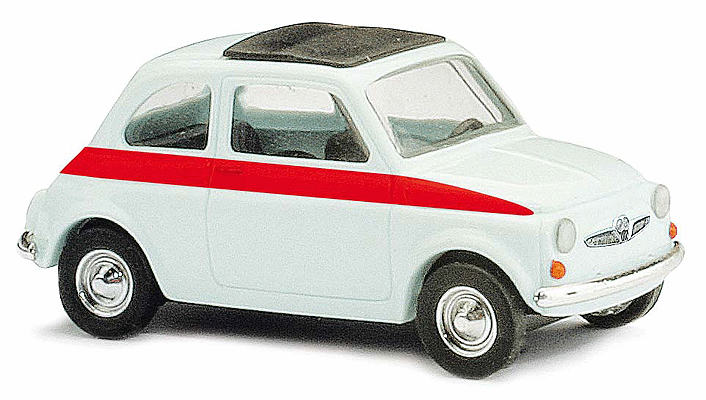 1965 Fiat 500 F Station Wagon w/Sunroof - Assembled -- Sport (white, red)
