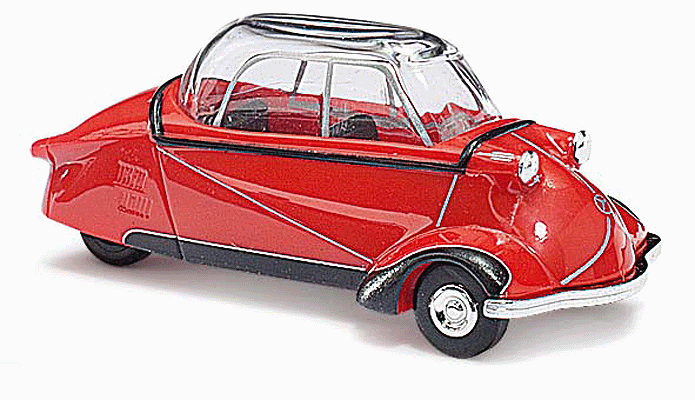 1956 Messerschmitt KR200 3-Wheeled Kabinenroller - Assembled -- Red, White-1