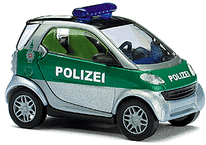 Emergency - Police Vehicles - Smart City Coupe 2-Door Subcompact -- Hamburg Police (white, Mint Green)