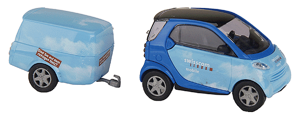 European Automobile - Smart City Coupe -- Swisscom w/Clevertrailer