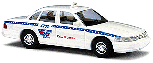 American Automobiles - Taxis -- Ford Crown Victoria American United Taxi (white)