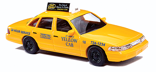 American Taxi 1997 Ford Crown Victoria 4-Door Sedan -- Yellow Cab