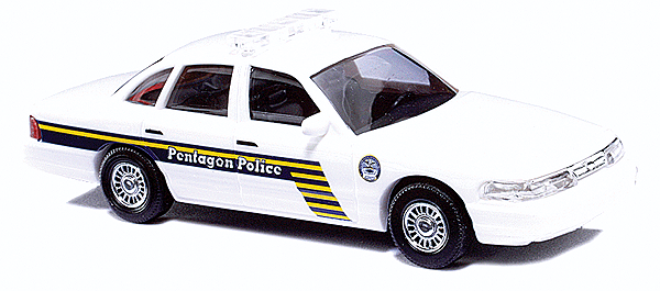 Emergency Automobile 1997 Ford Crown Victoria 4-Door Sedan - Assembled -- Pentagon Police (white, black)