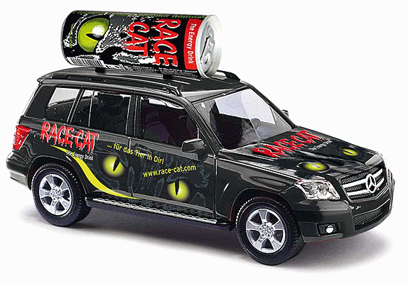 2009 Mercedes-Benz GLK-Klasse SUV - Assembled -- Race Cat (black, red, yellow, German Lettering)