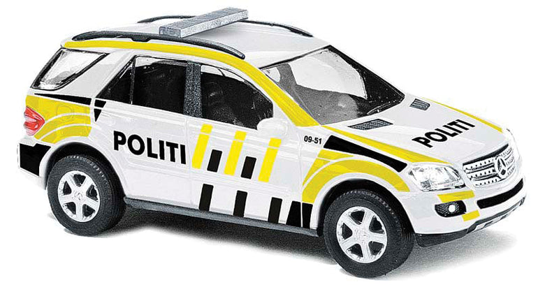 2005 Mercedes-Benz M Klasse W164 SUV - Assembled -- Norway Police (white, yellow, black, Norwegian Lettering)
