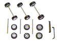 Sport Tire w/Axle Set -- Includes 3 Pair of Tires, 3 Axles, and 2 Spoilers