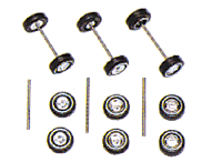 Tire and Axle Set -- Includes 3 Pair of Tires and 3 Axles